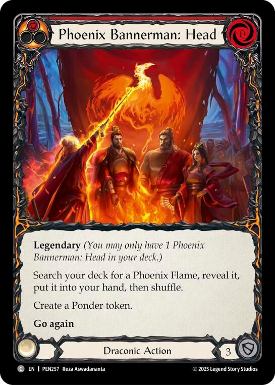 Image for Phoenix Bannerman Head (Red) (PEN257) (Compendium of Rathe) - Flesh and Blood TCG
