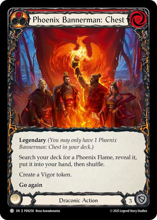Image for Phoenix Bannerman Chest (Red) (PEN258) (Compendium of Rathe) - Flesh and Blood TCG
