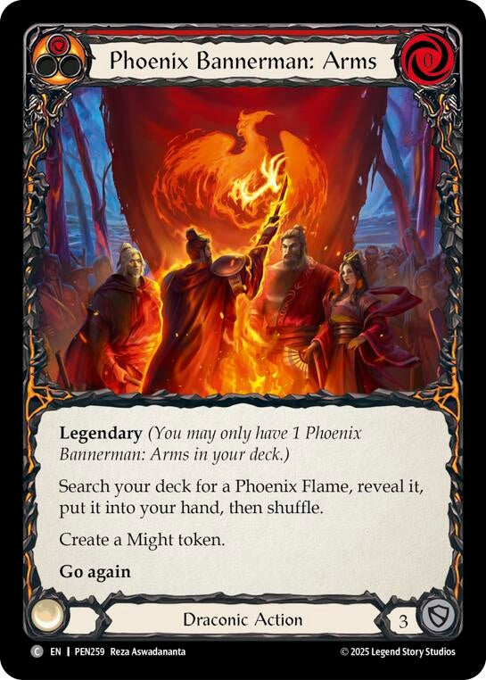 Image for Phoenix Bannerman Arms (Red) (PEN259) (Compendium of Rathe) - Flesh and Blood TCG