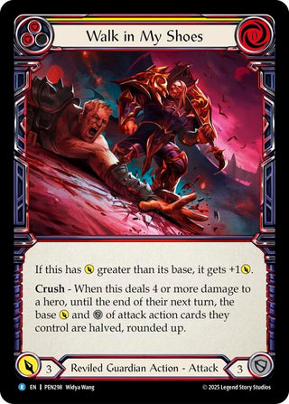 Image for Walk In My Shoes (Yellow) (PEN298) (Compendium of Rathe) - Flesh and Blood TCG