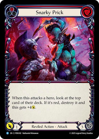 Image for Snarky Prick (Red) (PEN302) (Compendium of Rathe) - Flesh and Blood TCG