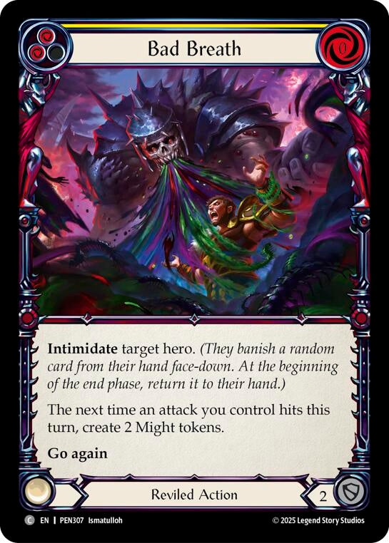 Image for Bad Breath (Yellow) (PEN307) (Compendium of Rathe) - Flesh and Blood TCG