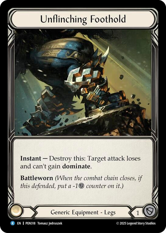 Image for Unflinching Foothold (PEN318) (Compendium of Rathe) - Flesh and Blood TCG