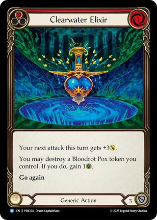 Image for Clearwater Elixir (Red) (PEN324) (Compendium of Rathe) - Flesh and Blood TCG