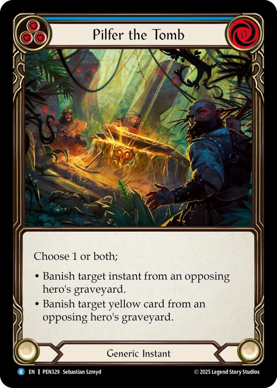 Image for Pilfer The Tomb (Blue) (PEN329) (Compendium of Rathe) - Flesh and Blood TCG