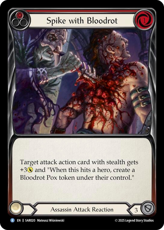 Image for Spike with Bloodrot (SAR020) (Silver Age Chapter 2) - Flesh and Blood TCG