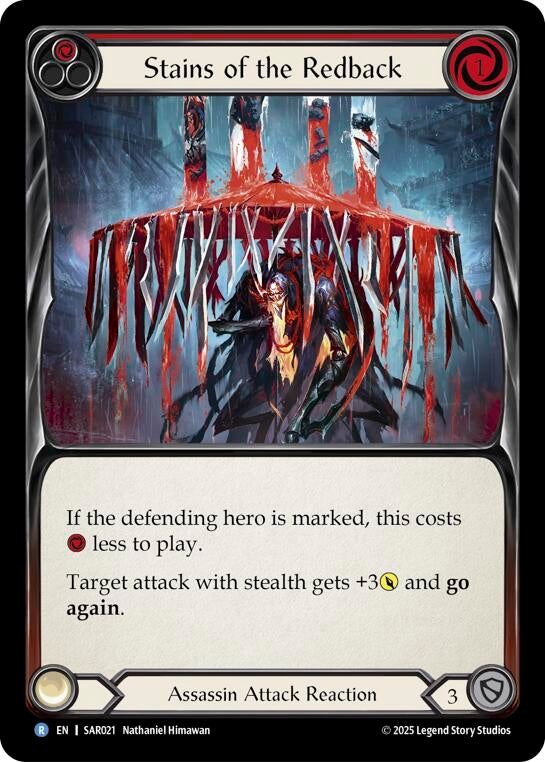 Image for Stains of the Redback (SAR021) (Silver Age Chapter 2) - Flesh and Blood TCG