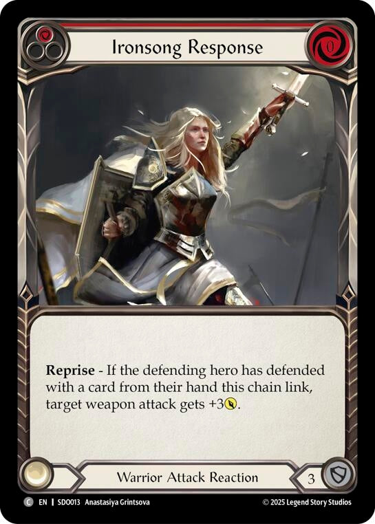Image for Ironsong Response (Red) (SDO013) (Silver Age Chapter 2) - Flesh and Blood TCG