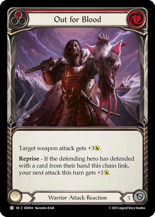 Image for Out for Blood (SDO014) (Silver Age Chapter 2) - Flesh and Blood TCG