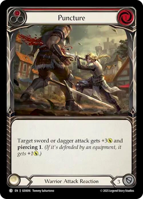 Image for Puncture (Red) (SDO016) (Silver Age Chapter 2) - Flesh and Blood TCG