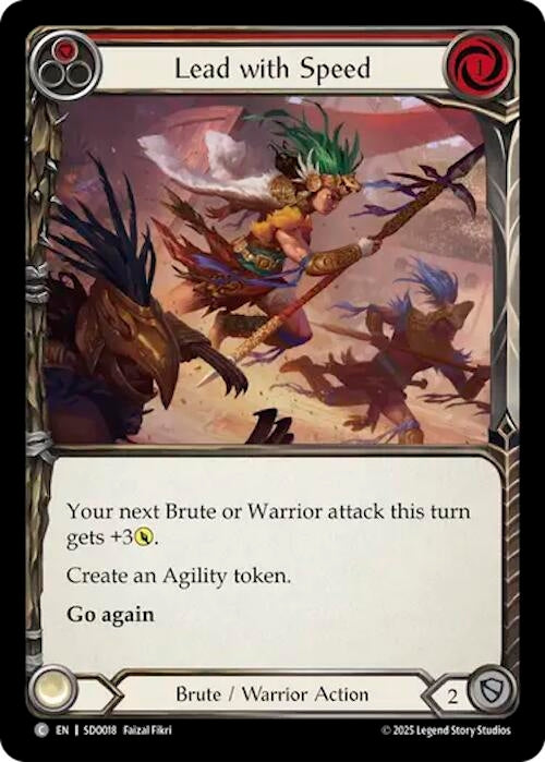 Image for Lead with Speed (SDO018) (Silver Age Chapter 2) - Flesh and Blood TCG