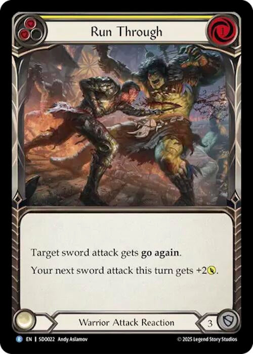 Image for Run Through (SDO022) (Silver Age Chapter 2) - Flesh and Blood TCG