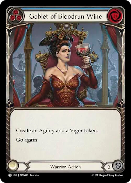 Image for Goblet of Bloodrun Wine (SDO031) (Silver Age Chapter 2) - Flesh and Blood TCG