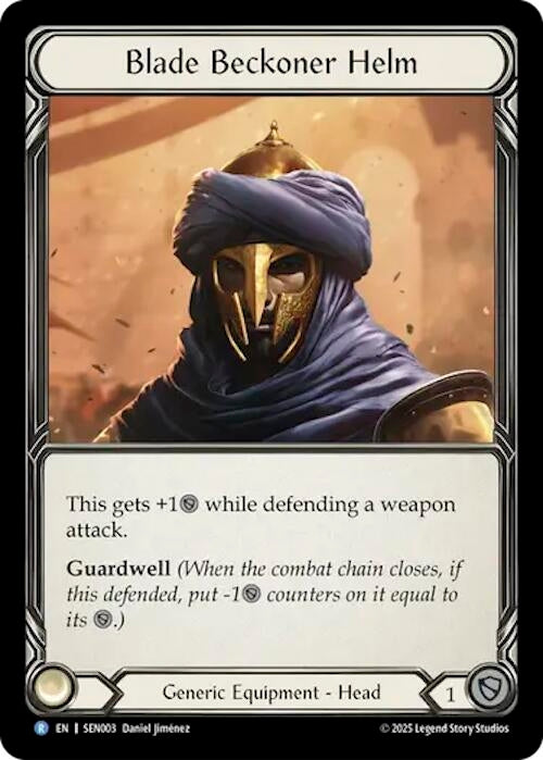 Image for Blade Beckoner Helm (SEN003) (SEN003) (Silver Age Chapter 2) - Flesh and Blood TCG