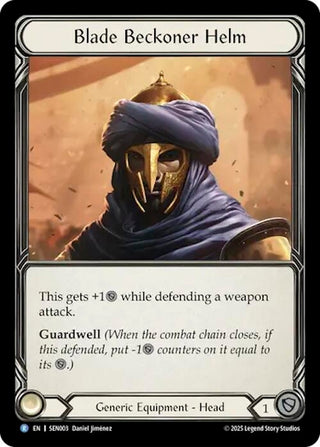Image for Blade Beckoner Helm (SEN003) (SEN003) (Silver Age Chapter 2) - Flesh and Blood TCG
