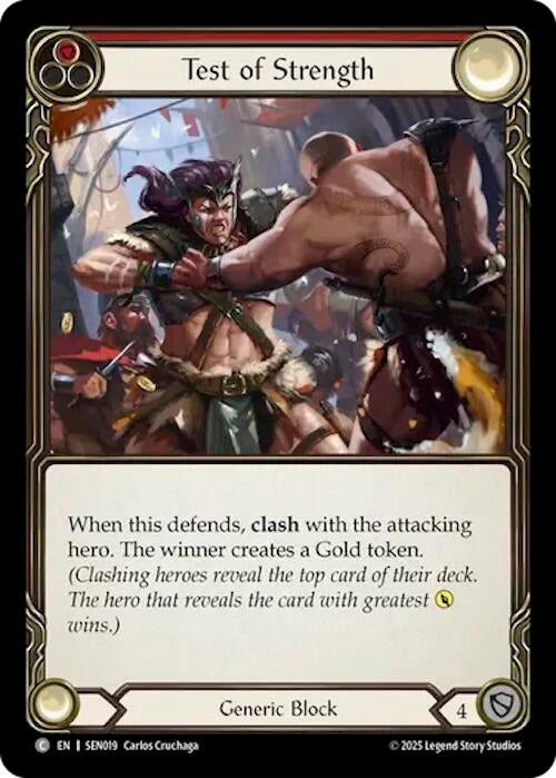Image for Test of Strength (SEN019) (Silver Age Chapter 2) - Flesh and Blood TCG
