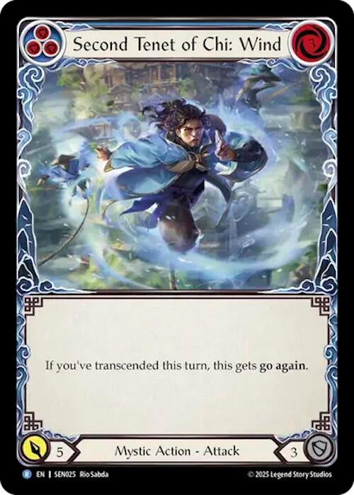 Image for Second Tenet of Chi: Wind (SEN025) (Silver Age Chapter 2) - Flesh and Blood TCG