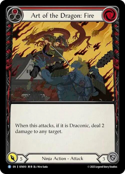 Image for Art of the Dragon: Fire (SFA010) (Silver Age Chapter 2) - Flesh and Blood TCG