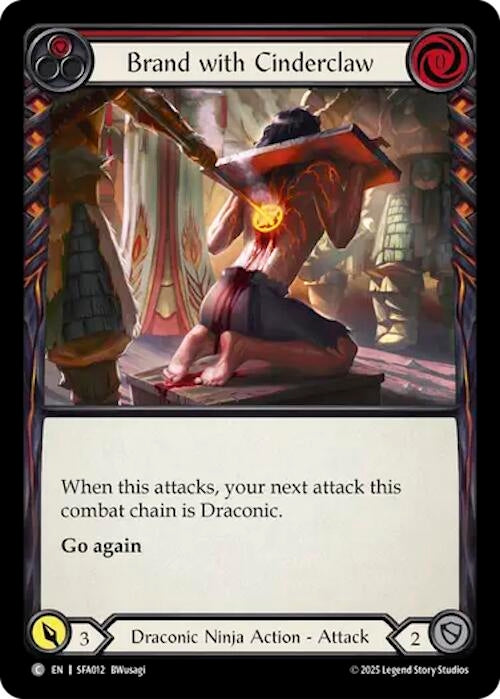 Image for Brand with Cinderclaw (Red) (SFA012) (Silver Age Chapter 2) - Flesh and Blood TCG