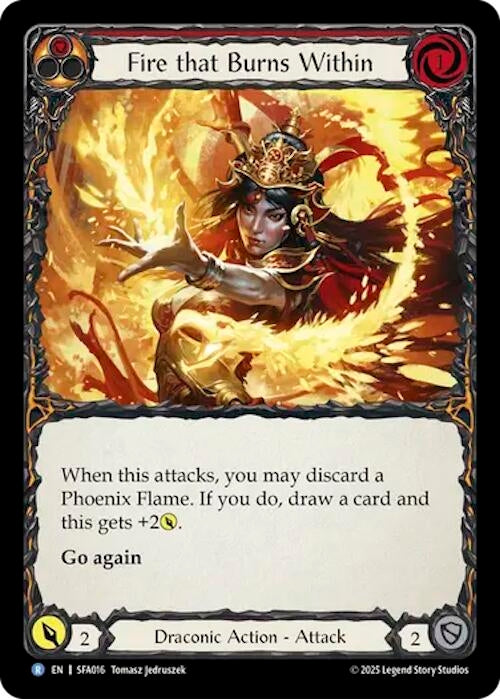 Image for Fire that Burns Within (SFA016) (Silver Age Chapter 2) - Flesh and Blood TCG
