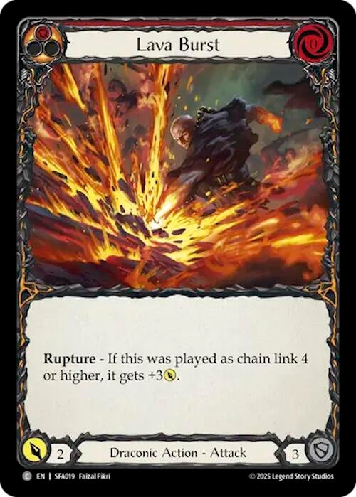 Image for Lava Burst (SFA019) (Silver Age Chapter 2) - Flesh and Blood TCG