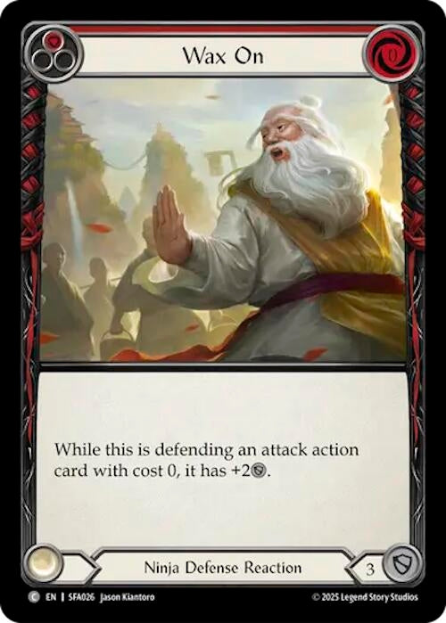 Image for Wax On (SFA026) (Silver Age Chapter 2) - Flesh and Blood TCG