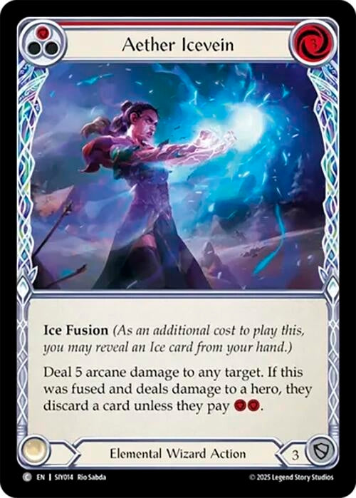 Image for Aether Icevein (Red) (SIY014) (Silver Age Chapter 1) - Flesh and Blood TCG