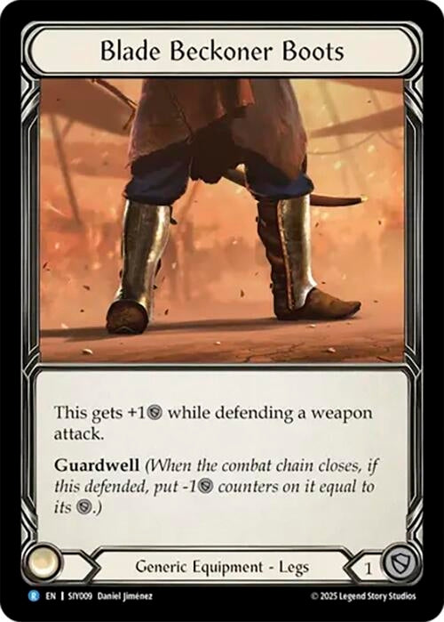 Image for Blade Beckoner Boots (SIY009) (SIY009) (Silver Age Chapter 1) - Flesh and Blood TCG