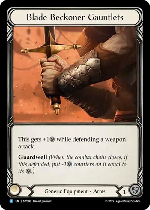 Image for Blade Beckoner Gauntlets (SIY006) (SIY006) (Silver Age Chapter 1) - Flesh and Blood TCG