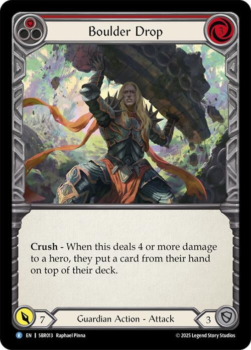 Image for Boulder Drop (Red) (SBR013) (Silver Age Chapter 1) - Flesh and Blood TCG