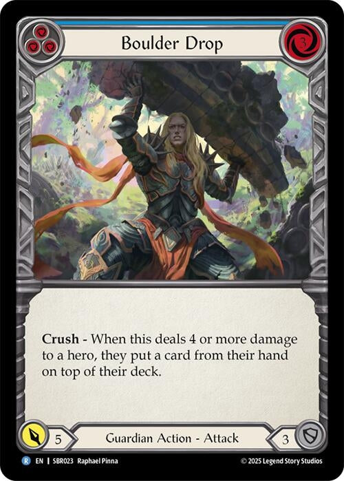 Image for Boulder Drop (Blue) (SBR023) (Silver Age Chapter 1) - Flesh and Blood TCG