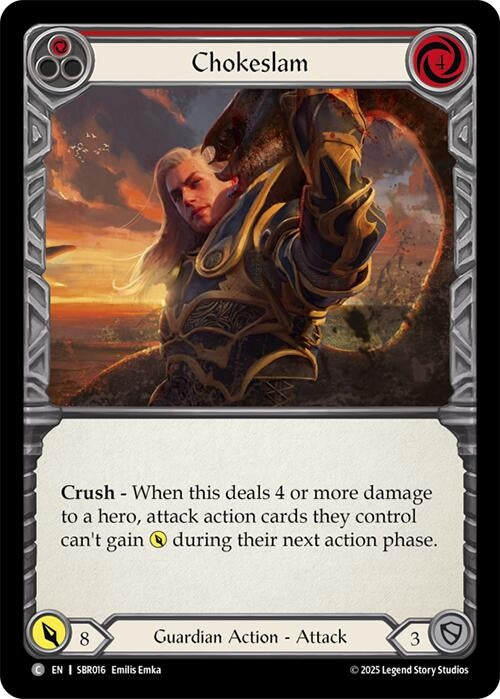 Image for Chokeslam (Red) (SBR016) (Silver Age Chapter 1) - Flesh and Blood TCG