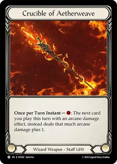 Image for Crucible of Aetherweave (SIY002) (Silver Age Chapter 1) - Flesh and Blood TCG
