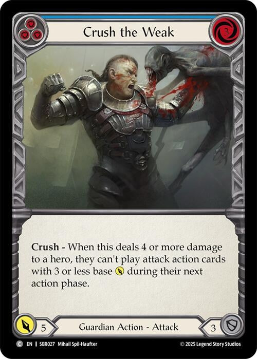 Image for Crush the Weak (SBR027) (Silver Age Chapter 1) - Flesh and Blood TCG