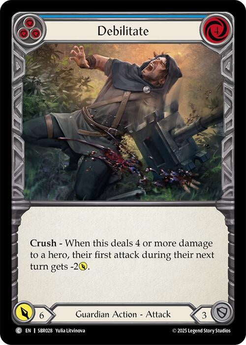 Image for Debilitate (Blue) (SBR028) (Silver Age Chapter 1) - Flesh and Blood TCG