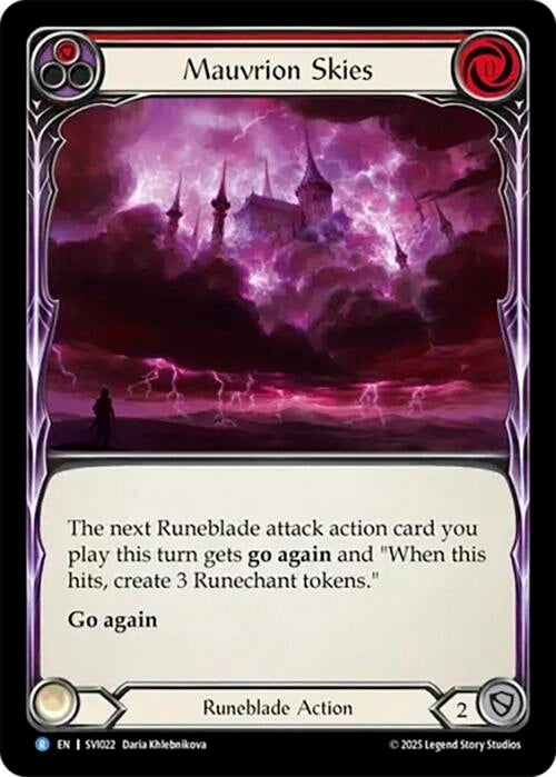 Image for Mauvrion Skies (Red) (SVI022) (Silver Age Chapter 1) - Flesh and Blood TCG