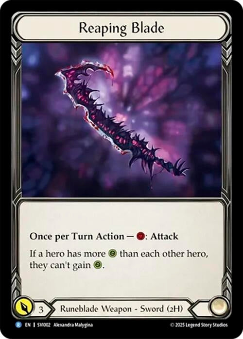 Image for Reaping Blade (SVI002) (Silver Age Chapter 1) - Flesh and Blood TCG