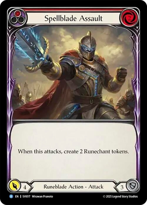 Image for Spellblade Assault (Red) (SVI017) (Silver Age Chapter 1) - Flesh and Blood TCG