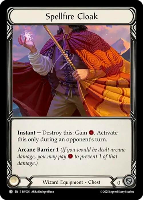 Image for Spellfire Cloak (SIY005) (Silver Age Chapter 1) - Flesh and Blood TCG