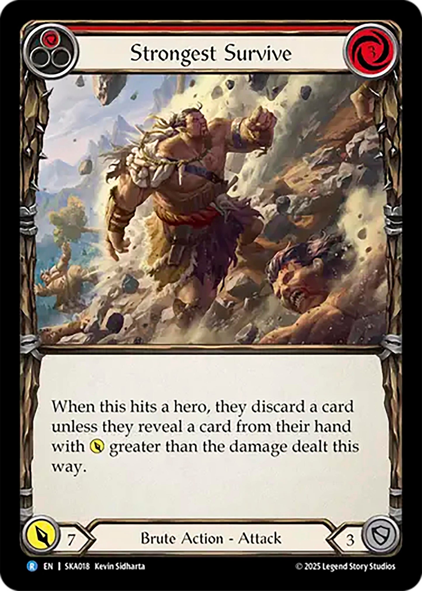 Image for Strongest Survive (Red) (SKA018) (Silver Age Chapter 1) - Flesh and Blood TCG
