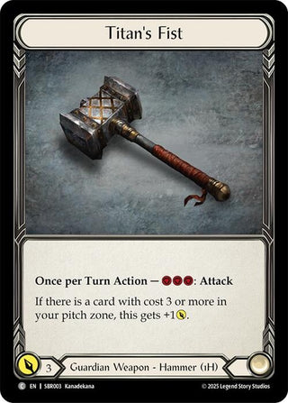 Image for Titan's Fist (SBR003) (Silver Age Chapter 1) - Flesh and Blood TCG