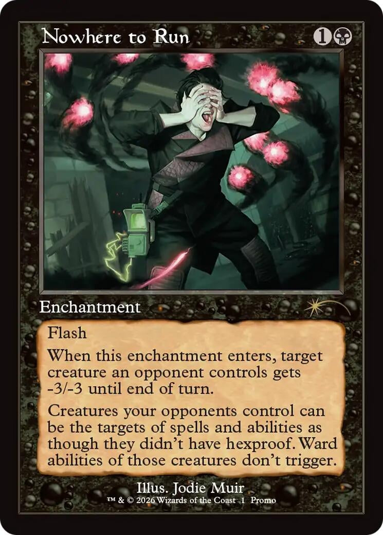 Image for Nowhere to Run (Retro Frame) (1) (WPN & Gateway Promos) - Magic: The Gathering