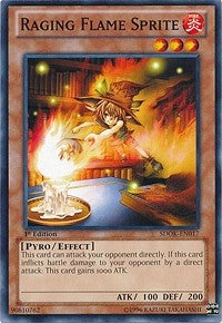 Raging Flame Sprite (17) (SDOK) - YuGiOh Single