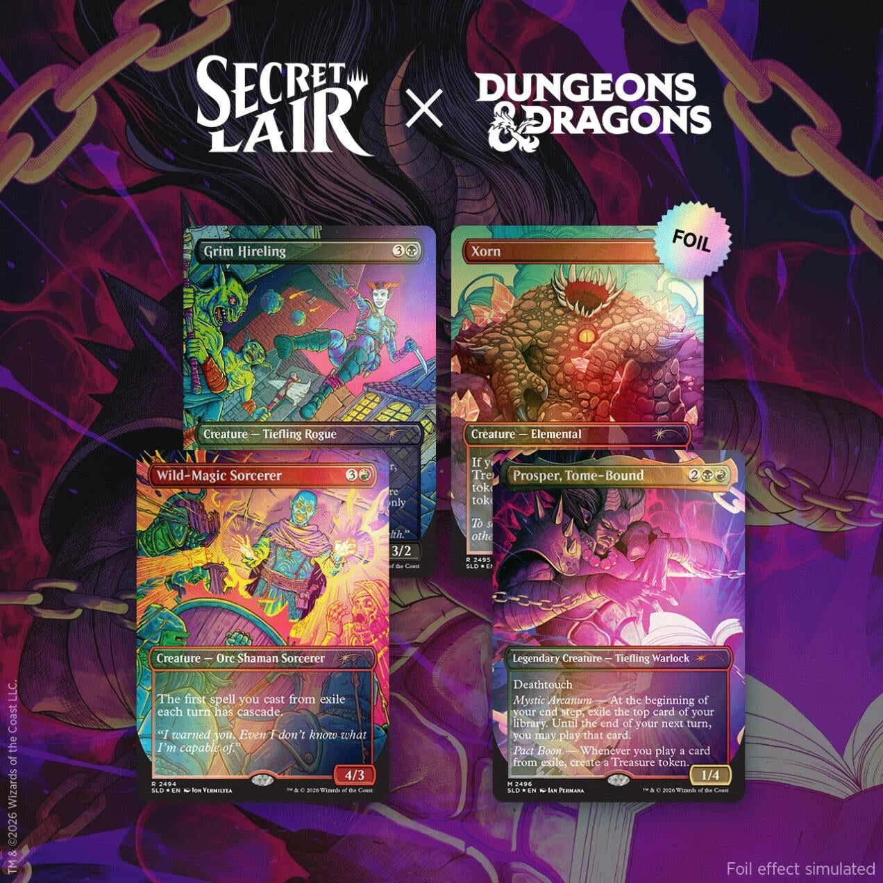 Image for Secret Lair Drop: Secret Lair x Dungeons & Dragons: Shadows Over Baldur’s Gate - Traditional Foil Edition - Magic: The Gathering
