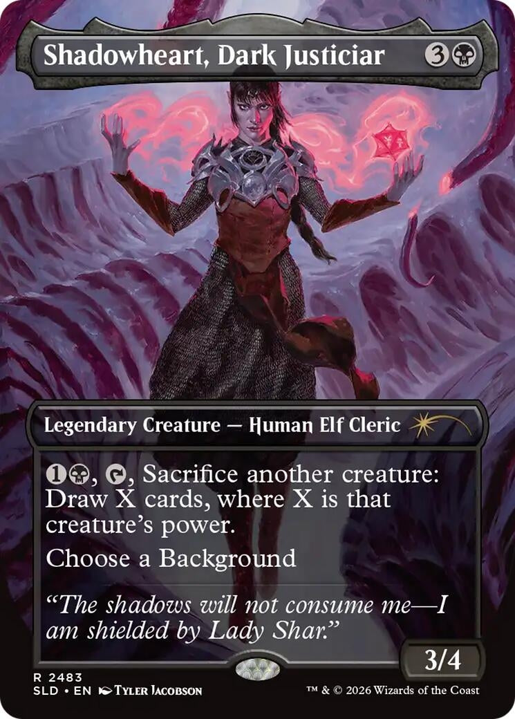 Image for Shadowheart, Dark Justiciar (2483) (Secret Lair Drop Series) - Magic: The Gathering