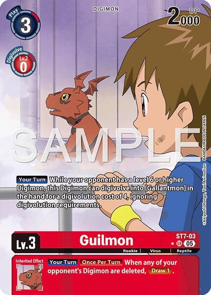 Image for Guilmon - ST7-03 (Alternate Art) (ST7-03 SR) (Advanced Booster Digimon Generation) - Digimon Card Game