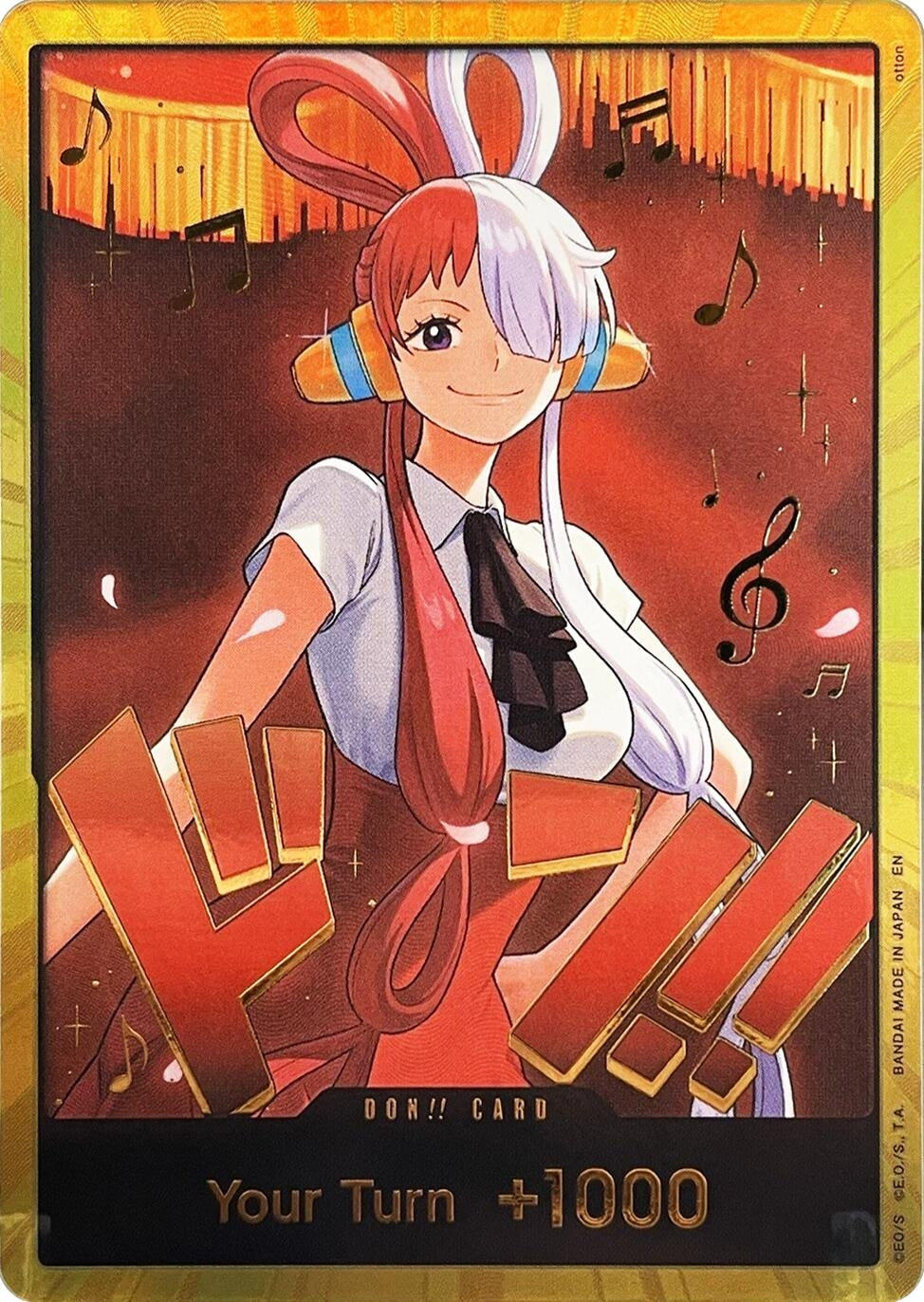 Image for DON!! Card (Uta) (Gold) (Extra Booster: One Piece Heroines Edition) - One Piece Card Game
