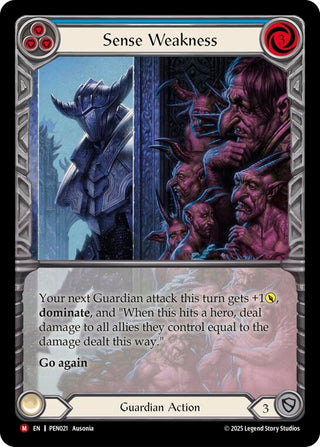 Image for Sense Weakness (Blue) (Extended Art) (PEN021) (Compendium of Rathe) - Flesh and Blood TCG