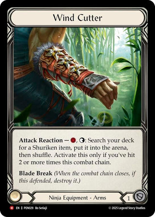 Image for Wind Cutter (PEN029) (Compendium of Rathe) - Flesh and Blood TCG