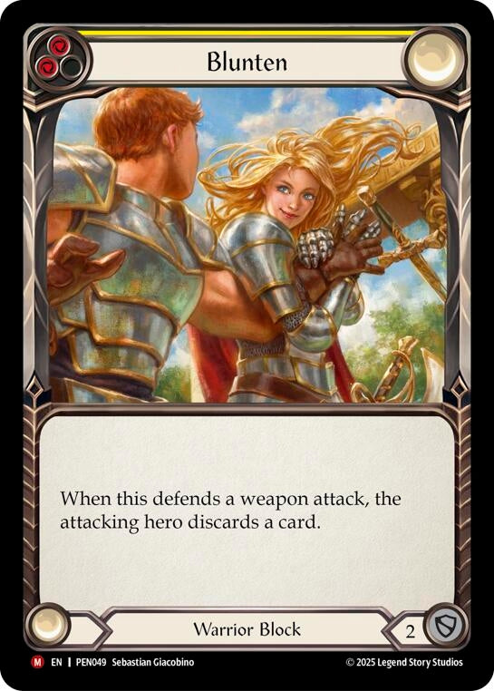Image for Blunten (Yellow) (PEN049) (Compendium of Rathe) - Flesh and Blood TCG